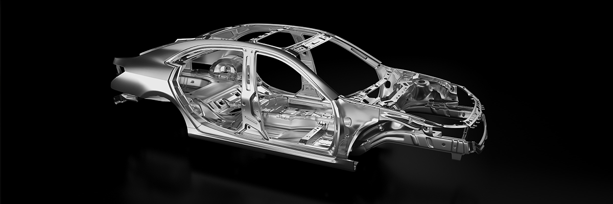 aluminum body of a vehicle