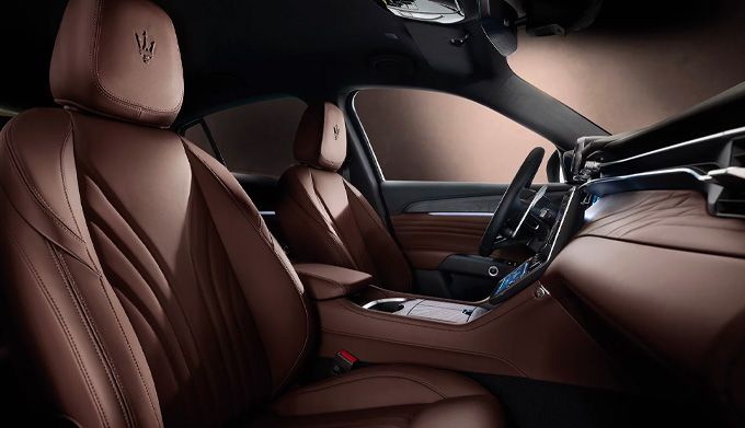 Interior shot of a 2023 Maserati Grecale.