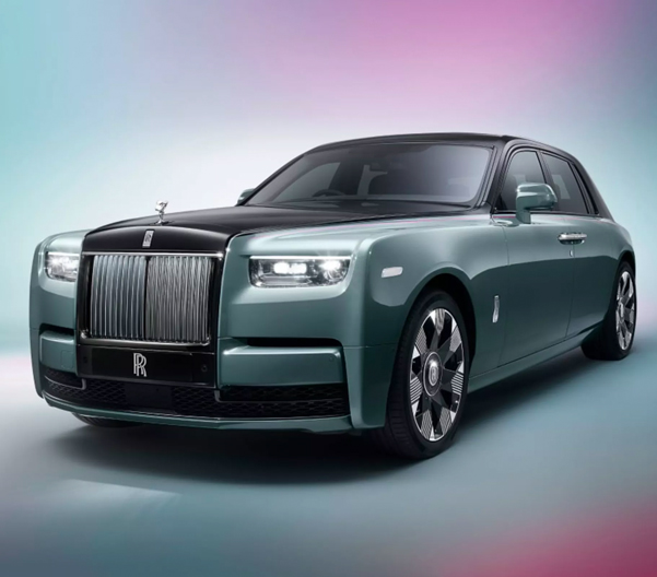Exterior shot of a Rolls-Royce vehicle.
